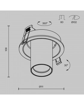 Встраиваемый светильник Technical C048CL-01-GU10-B-foto10