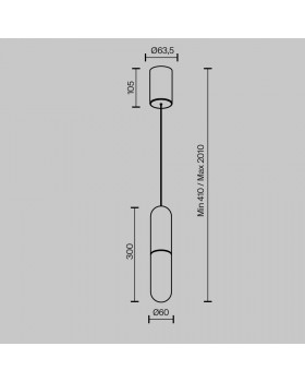 Подвесной светильник Technical P101PL-L300-12W3K-B-foto8