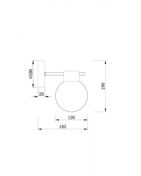 Настенный светильник (бра) Freya FR5233WL-01BS-foto2