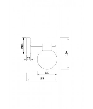 Настенный светильник (бра) Freya FR5233WL-01BS-foto2