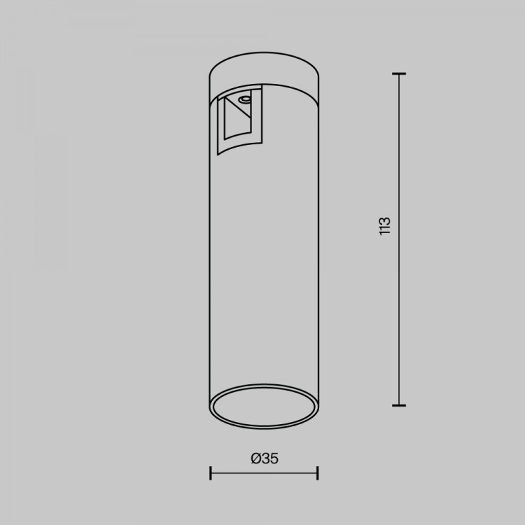 Трековый светильник Technical TR143-1-5W3K-W-B