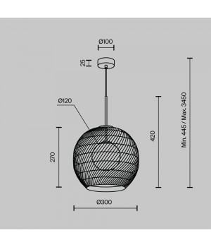 Подвесной светильник Maytoni MOD204PL-01BG1-foto5