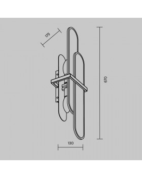 Настенный светильник (бра) Maytoni MOD099WL-02G2-foto4