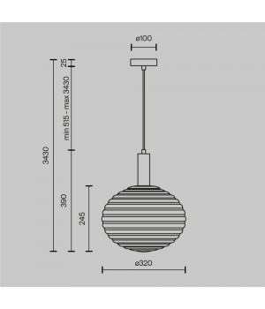 Подвесной светильник Maytoni MOD268PL-01B-foto6
