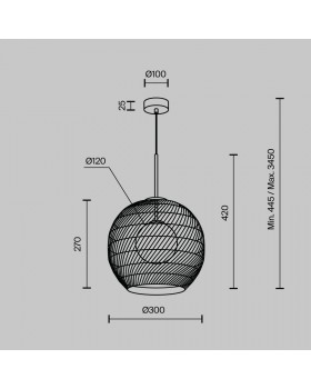 Подвесной светильник Maytoni MOD204PL-01B1-foto4