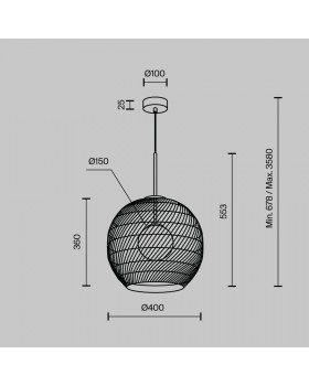 Подвесной светильник Maytoni MOD204PL-01BG-foto6