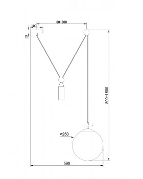 Подвесной светильник Freya FR5221PL-01BS-foto14