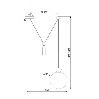Подвесной светильник Freya FR5221PL-01BS-foto14