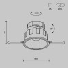 Встраиваемый светильник Technical DL057-10W3K-W