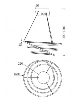 Подвесной светильник Maytoni MOD100PL-L88BSK1-foto4