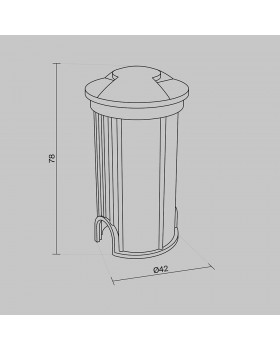 Встраиваемый светильник Outdoor O044DL-L1S3K-foto9