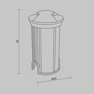 Встраиваемый светильник Outdoor O044DL-L1S3K-foto9