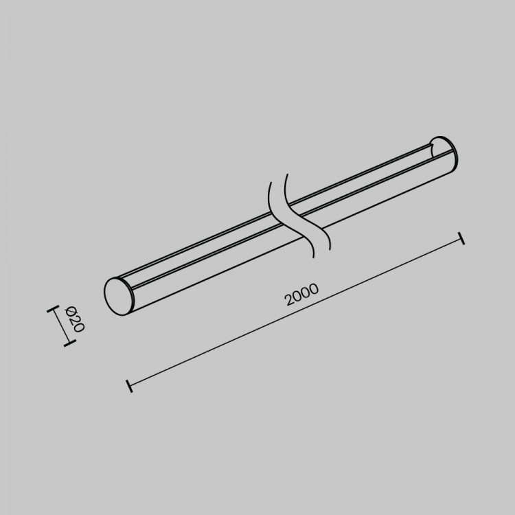 Комплектующие для текстильной подвесной системы Technical TRA130SR-2B