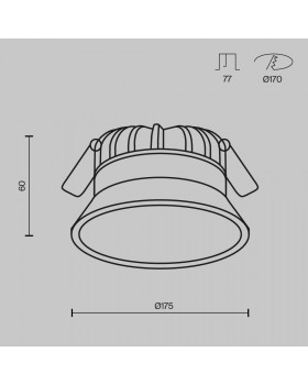 Встраиваемый светильник Technical DL055-24W3-4-6K-W-foto7
