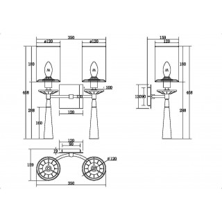 Настенный светильник (бра) Maytoni MOD224WL-02BS1-foto2
