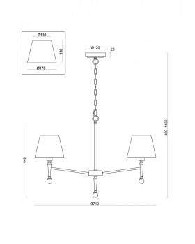 Подвесной светильник Freya FR5190PL-05BS-foto3