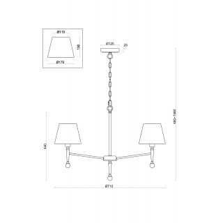 Подвесной светильник Freya FR5190PL-05BS-foto3