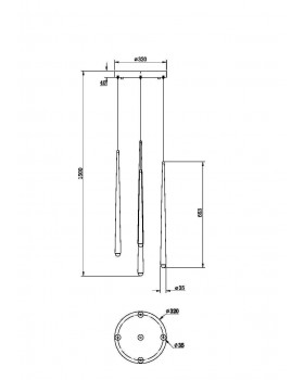 Подвесной светильник Maytoni MOD132PL-L36BSK2-foto2