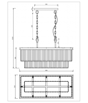 Подвесной светильник Maytoni MOD085PL-08BS-foto2