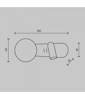 Настенный светильник (бра) Maytoni MOD350WL-01BBS-foto2