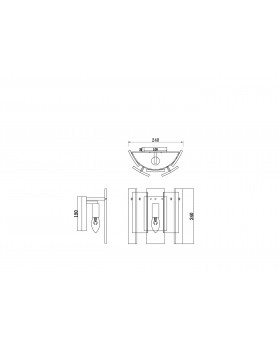 Настенный светильник (бра) Freya FR5198WL-01BS-foto2