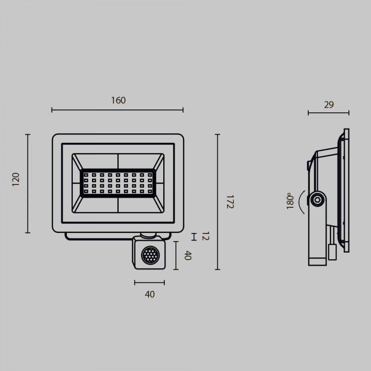 Прожектор Outdoor FL001-L30B6KSR