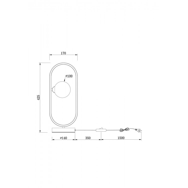 Настольный светильник Freya FR5233TL-01BS