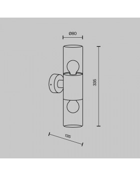 Настенный светильник (бра) Outdoor O432WL-02GF-foto8