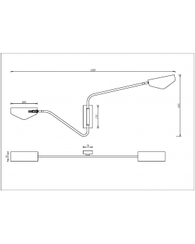 Настенный светильник (бра) Maytoni MOD417WL-02BS-foto2
