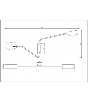 Настенный светильник (бра) Maytoni MOD417WL-02BS-foto2
