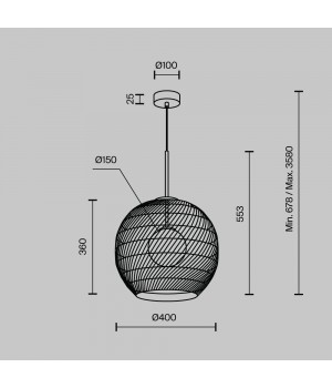 Подвесной светильник Maytoni MOD204PL-01B-foto5