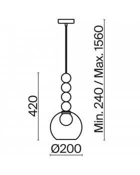 Подвесной светильник Freya FR5220PL-01G6-foto3