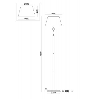 Напольный светильник (торшер) Freya FR2190FL-01N-foto4