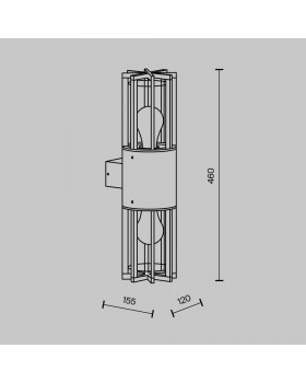 Настенный светильник (бра) Outdoor O453WL-02GF-foto8