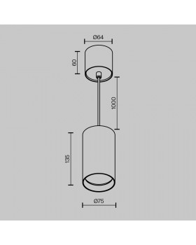 Подвесной светильник Technical P100PL-20W4K-W-foto10
