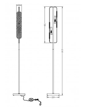 Напольный светильник (торшер) Maytoni MOD099FL-02G-foto7