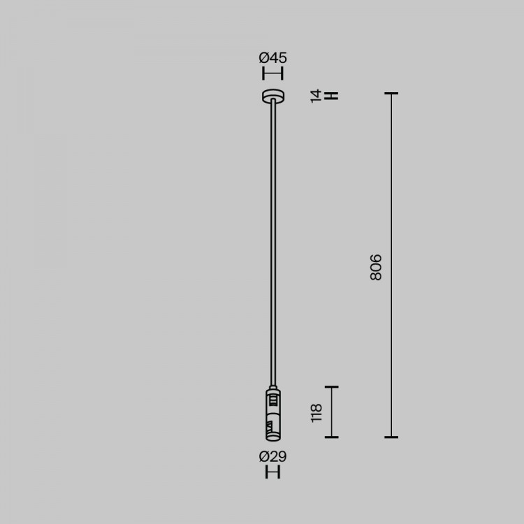 Комплектующие для трековой системы Technical TRA159С-D1-BS