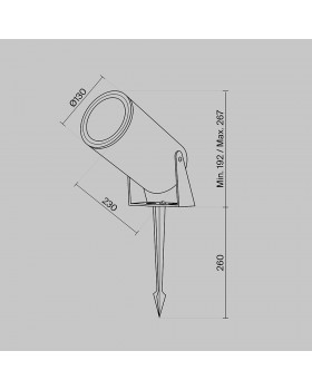 Ландшафтный светильник Outdoor O050FL-L30W3K-foto9