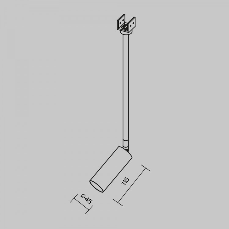 Уличный трековый светильник Outdoor O-TR01-2-P-8WB3K