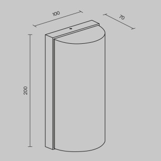Настенный светильник (бра) Outdoor O454WL-L10GF3K1-foto2