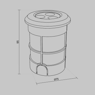 Встраиваемый светильник Outdoor O044DL-L3S3K-foto7