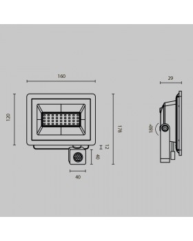 Прожектор Outdoor FL001-L30B4KSR-foto9
