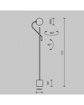 Напольный светильник (торшер) Maytoni MOD230FL-01B-foto2