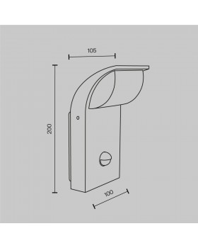 Настенный светильник (бра) Outdoor O446WL-L7GF3KSR-foto7