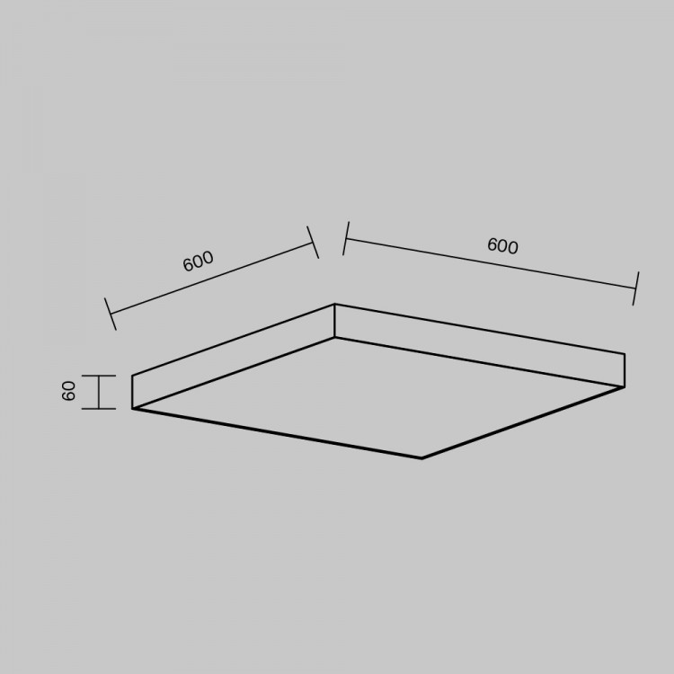 Потолочный светильник Technical C032CL-90W4K-SQ-B