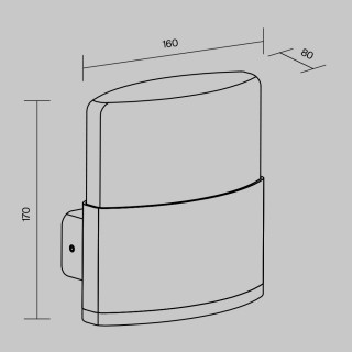 Настенный светильник (бра) Outdoor O442WL-L12GF3K1-foto7
