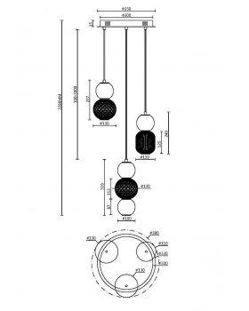 Подвесной светильник Maytoni MOD273PL-L33CH3K-foto7