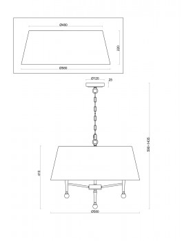 Подвесной светильник Freya FR5190PL-05BS1-foto2