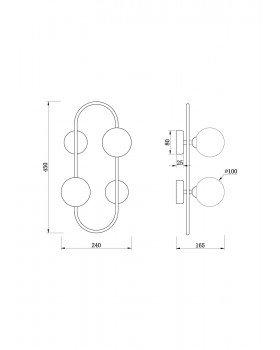 Настенный светильник (бра) Freya FR5233WL-02BS-foto2