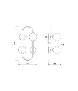 Настенный светильник (бра) Freya FR5233WL-02BS-foto2